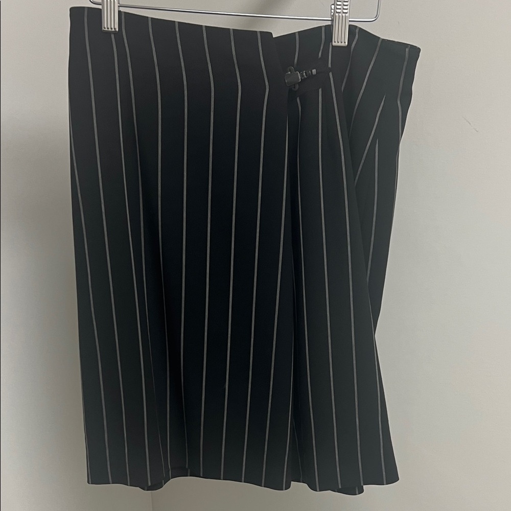 Black Pinstripe Women's Skirt